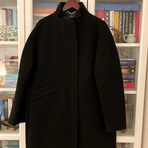 J. Crew Women's Black Toscana Coat